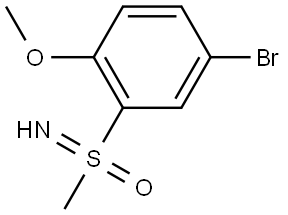 (5-bromo-2-methoxyphenyl)(imino)methyl-lambda
6-sulfanone Structure