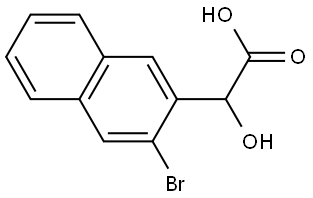 3-Bromo-α-hydroxy-2-naphthaleneacetic acid 구조식 이미지