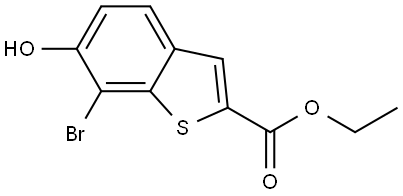 ethyl 7-bromo-6-hydroxybenzo[b]thiophene-2-carboxylate Structure