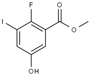 Methyl 2-fluoro-5-hydroxy-3-iodobenzoate Structure