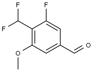 4-(Difluoromethyl)-3-fluoro-5-methoxybenzaldehyde Structure