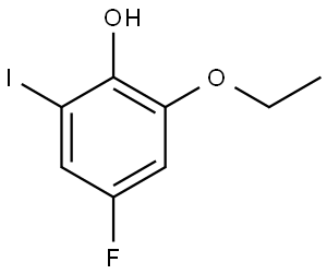 2-Ethoxy-4-fluoro-6-iodophenol 구조식 이미지