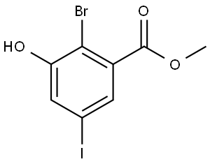 Methyl 2-bromo-3-hydroxy-5-iodobenzoate Structure