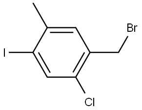 1-(Bromomethyl)-2-chloro-4-iodo-5-methylbenzene Structure