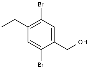 2,5-Dibromo-4-ethylbenzenemethanol Structure