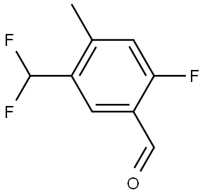 5-(difluoromethyl)-2-fluoro-4-methylbenzaldehyde Structure