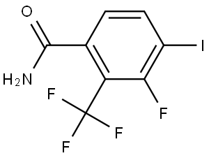 3-Fluoro-4-iodo-2-(trifluoromethyl)benzamide Structure