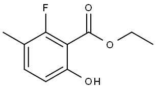 ethyl 2-fluoro-6-hydroxy-3-methylbenzoate Structure