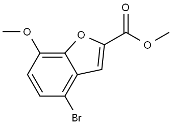 methyl 4-bromo-7-methoxybenzofuran-2-carboxylate Structure