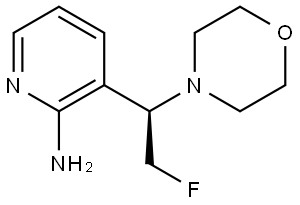 (R)-3-(2-fluoro-1-morpholinoethyl)pyridin-2-amine Structure