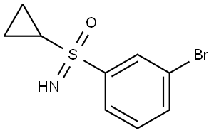 (3-bromophenyl)(cyclopropyl)imino-lambda6-sulf
anyl]one Structure