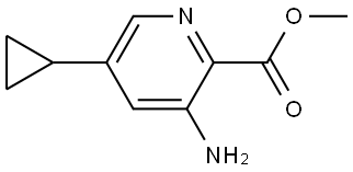 Methyl 3-Amino-5-cyclopropylpicolinate Structure