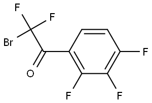 2-Bromo-2,2-difluoro-1-(2,3,4-trifluorophenyl)ethanone Structure