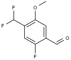 4-(difluoromethyl)-2-fluoro-5-methoxybenzaldehyde Structure