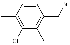 1-(Bromomethyl)-3-chloro-2,4-dimethylbenzene Structure