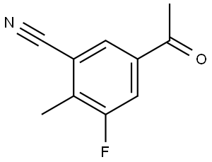 5-Acetyl-3-fluoro-2-methylbenzonitrile Structure