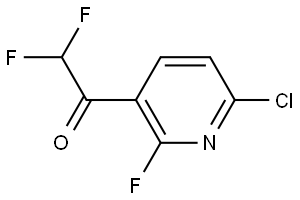 1-(6-chloro-2-fluoropyridin-3-yl)-2,2-difluoroethanone Structure