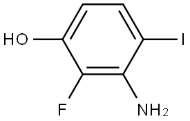 Phenol, 3-amino-2-fluoro-4-iodo- Structure