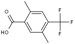 2,5-Dimethyl-4-(trifluoromethyl)benzoic acid Structure