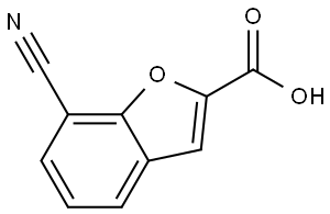 7-cyanobenzofuran-2-carboxylic acid Structure