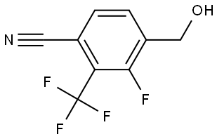 3-Fluoro-4-(hydroxymethyl)-2-(trifluoromethyl)benzonitrile Structure