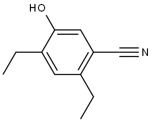 2,4-Diethyl-5-hydroxybenzonitrile Structure