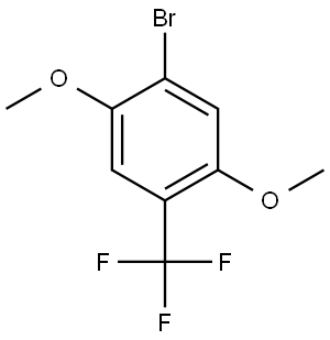 1-bromo-2,5-dimethoxy-4-(trifluoromethyl)benzene 구조식 이미지