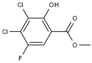 Methyl 3,4-dichloro-5-fluoro-2-hydroxybenzoate Structure