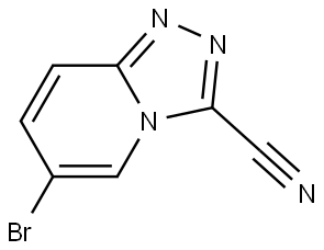 6-Bromo-1,2,4-triazolo[4,3-a]pyridine-3-carbonitrile Structure