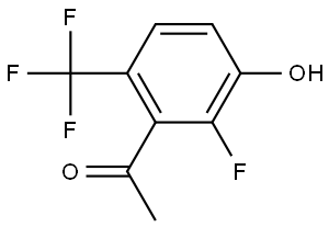 1-(2-fluoro-3-hydroxy-6-(trifluoromethyl)phenyl)ethanone Structure