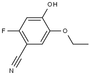 5-Ethoxy-2-fluoro-4-hydroxybenzonitrile Structure