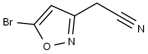 2-(5-Bromoisoxazol-3-yl)acetonitrile Structure