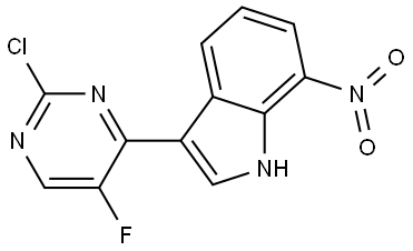 1H-Indole, 3-(2-chloro-5-fluoro-4-pyrimidinyl)-7-nitro- Structure