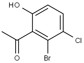 1-(2-Bromo-3-chloro-6-hydroxy-phenyl)-ethanone Structure