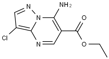 ethyl 7-amino-3-chloropyrazolo[1,5-a]pyrimidine-6-carboxylate Structure