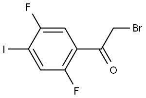 2-Bromo-1-(2,5-difluoro-4-iodophenyl)ethanone Structure