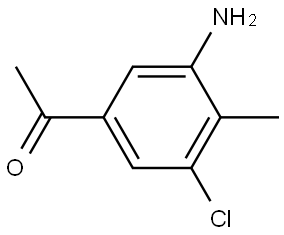 1-(3-Amino-5-chloro-4-methyl-phenyl)-ethanone Structure