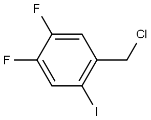 1-(Chloromethyl)-4,5-difluoro-2-iodobenzene Structure