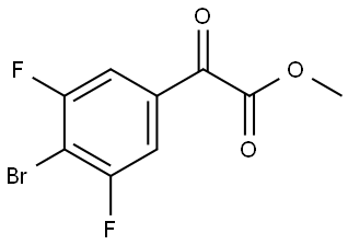 Methyl 4-bromo-3,5-difluoro-α-oxobenzeneacetate Structure