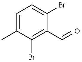 2,6-Dibromo-3-methylbenzaldehyde Structure