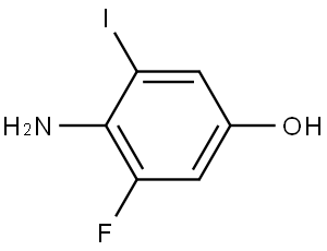 Phenol, 4-amino-3-fluoro-5-iodo- Structure