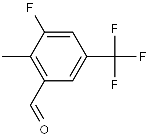 3-Fluoro-2-methyl-5-(trifluoromethyl)benzaldehyde 구조식 이미지
