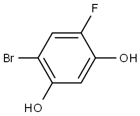 4-Bromo-6-fluoro-1,3-benzenediol Structure