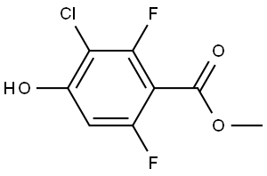 Methyl 3-chloro-2,6-difluoro-4-hydroxybenzoate Structure