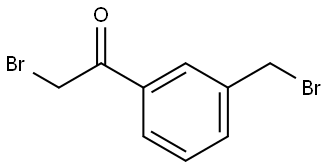 2-bromo-1-(3-(bromomethyl)phenyl)ethanone Structure