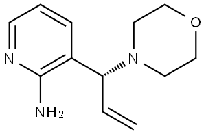 (R)-3-(1-morpholinoallyl)pyridin-2-amine Structure