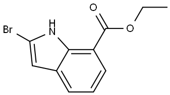 1H-Indole-7-carboxylic acid, 2-bromo-, ethyl ester Structure