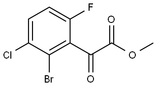 Methyl 2-bromo-3-chloro-6-fluoro-α-oxobenzeneacetate Structure