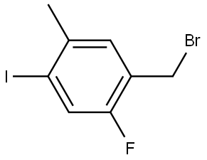 1-(Bromomethyl)-2-fluoro-4-iodo-5-methylbenzene Structure