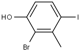 2-bromo-4-iodo-3-methylphenol Structure